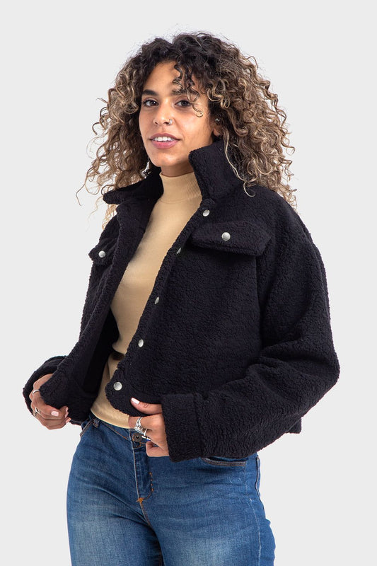 جاكيت تيدي مميز أسود