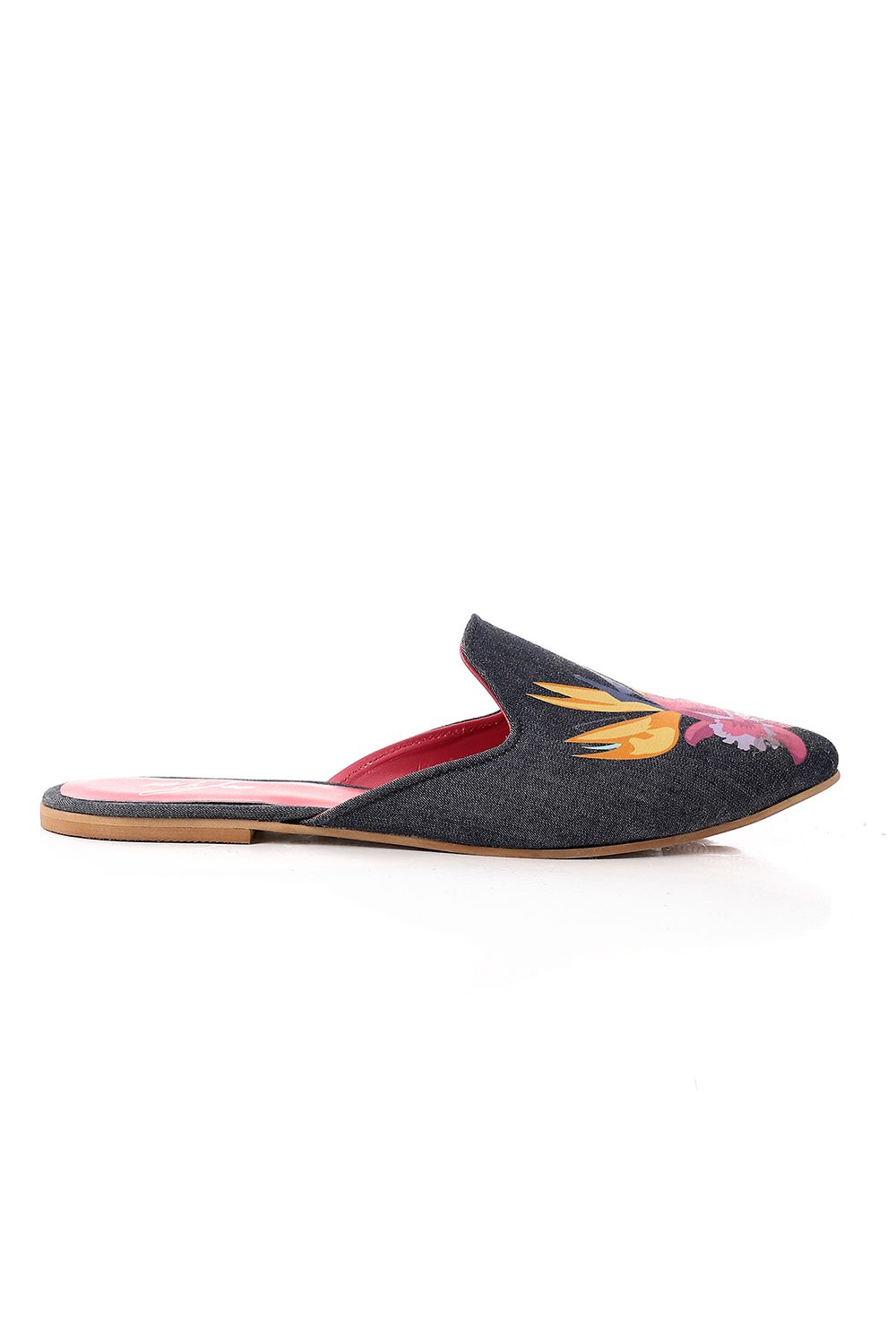 Japanese Flowers Printed Mules