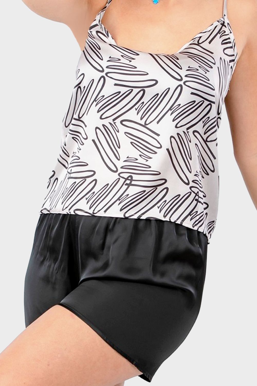 Printed Pajama Set - طقم بيجامة مطبوع