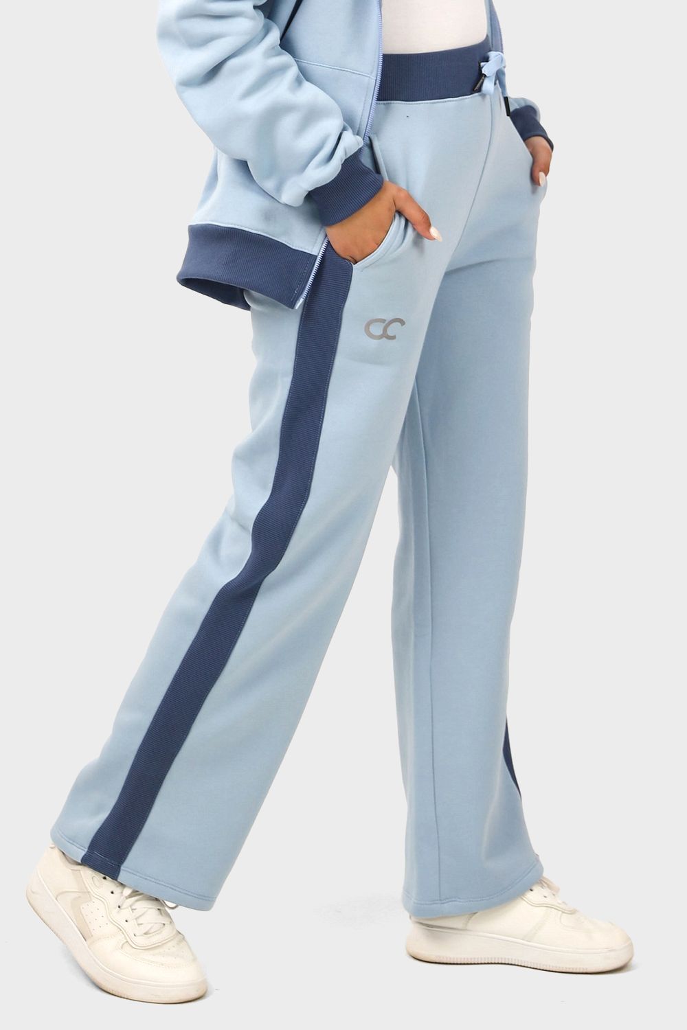 Bi-Tone Straight Leg Sweatpant