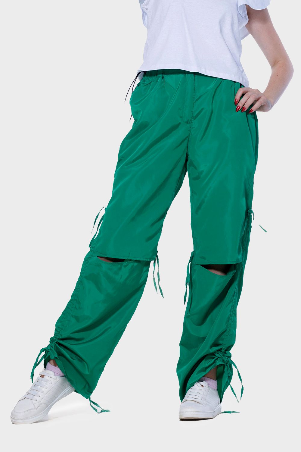 Knee Slit Parachoute Pants