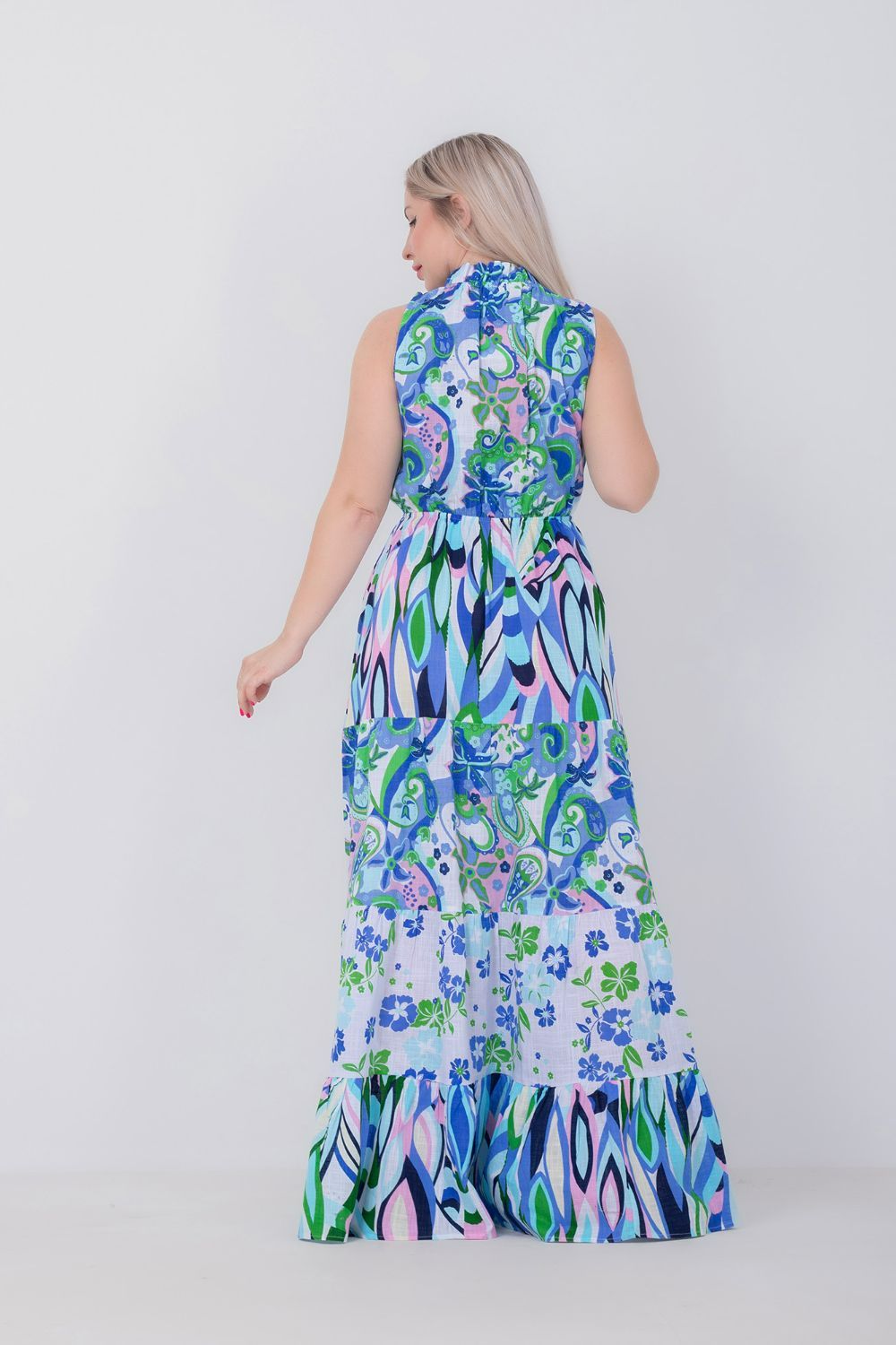 Printed Sleeveless Dress