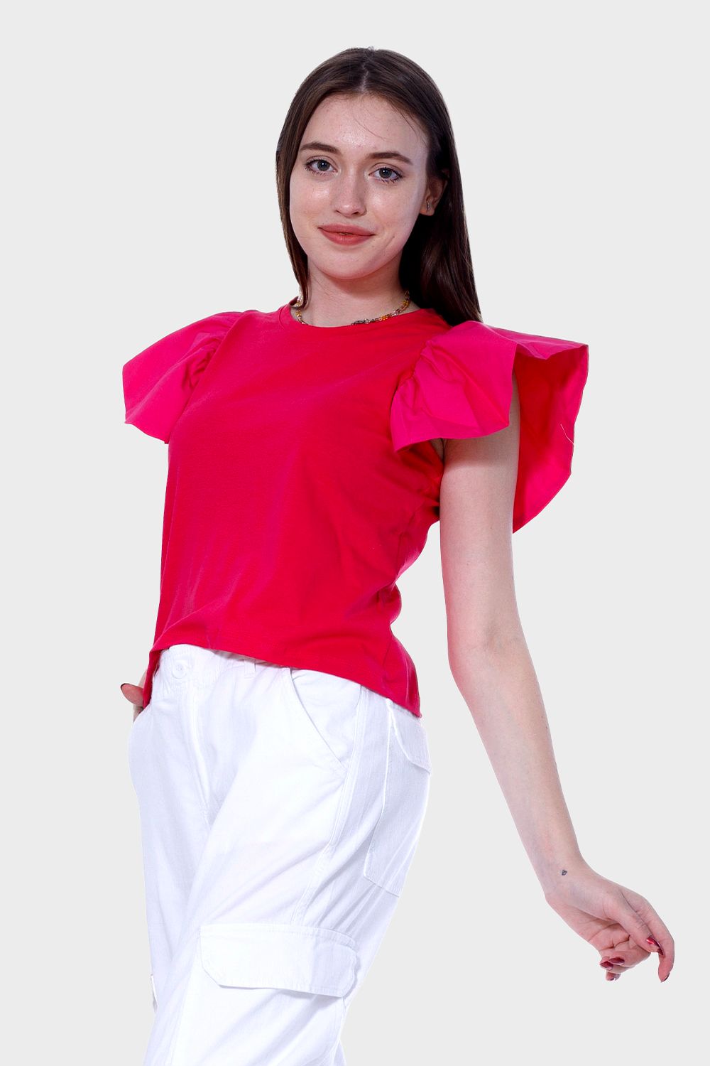 Ruched Sleeve Top
