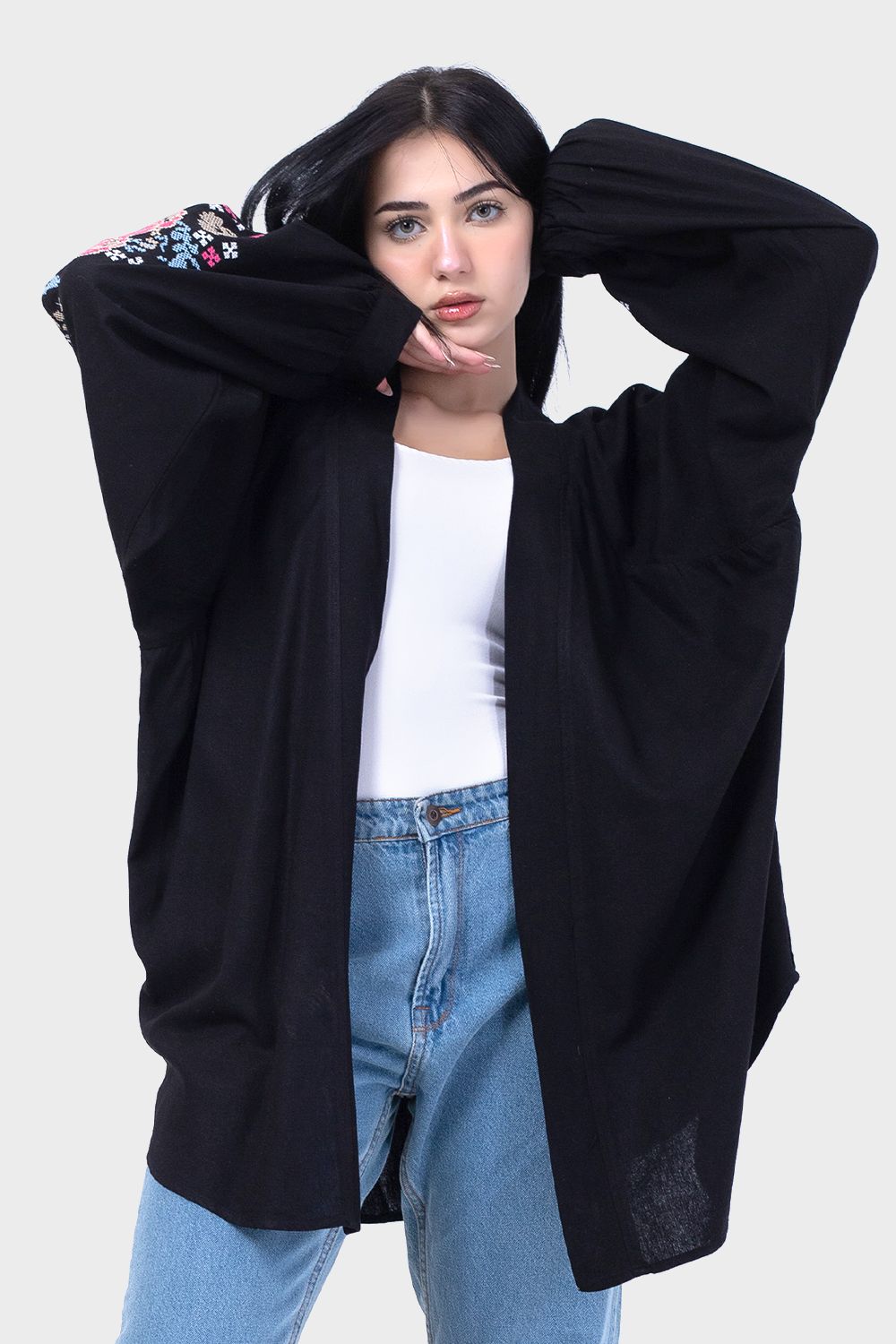 Fashionable Long Sleeves Kimono
