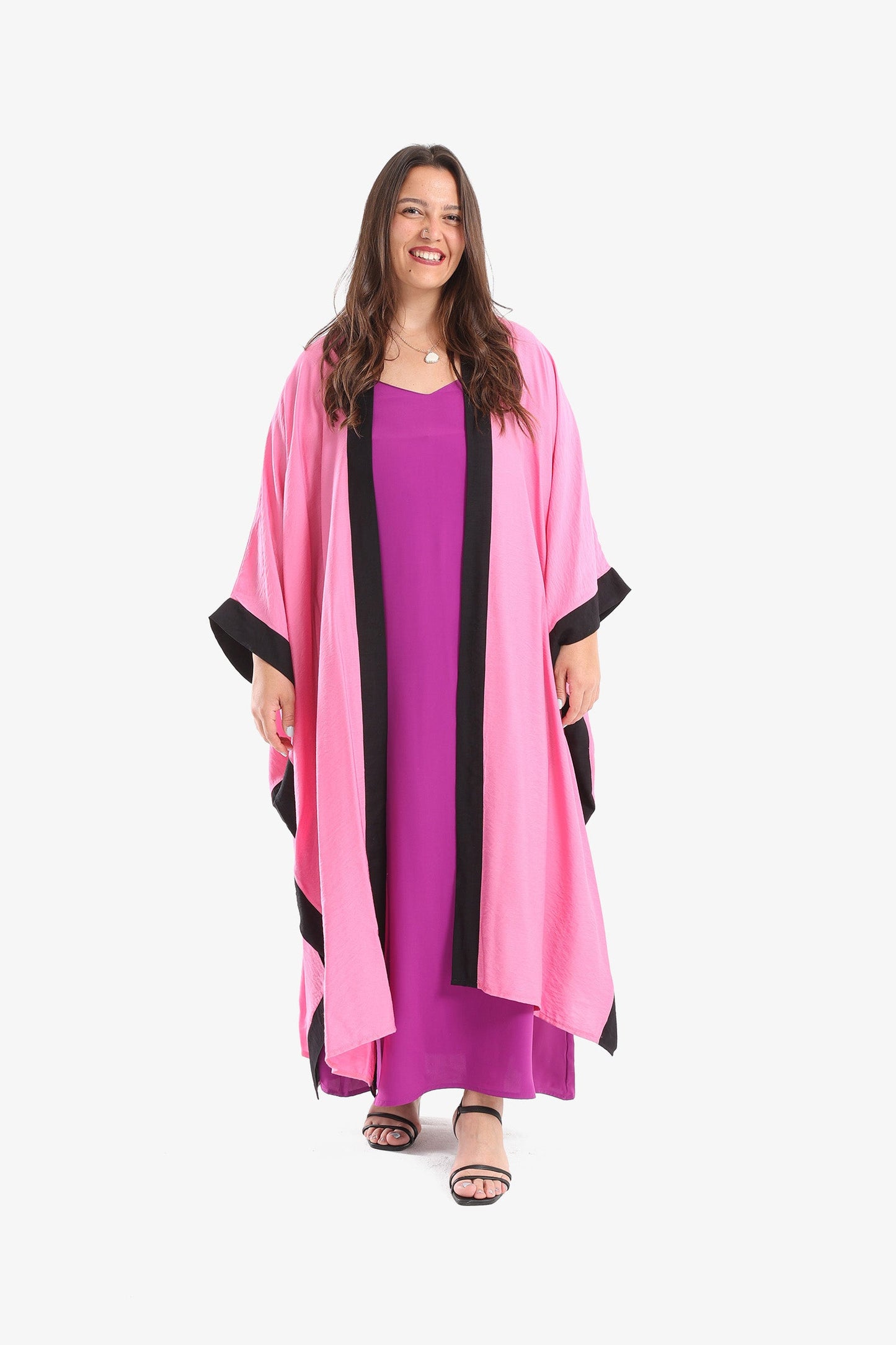 Dual Tone Color Kimono