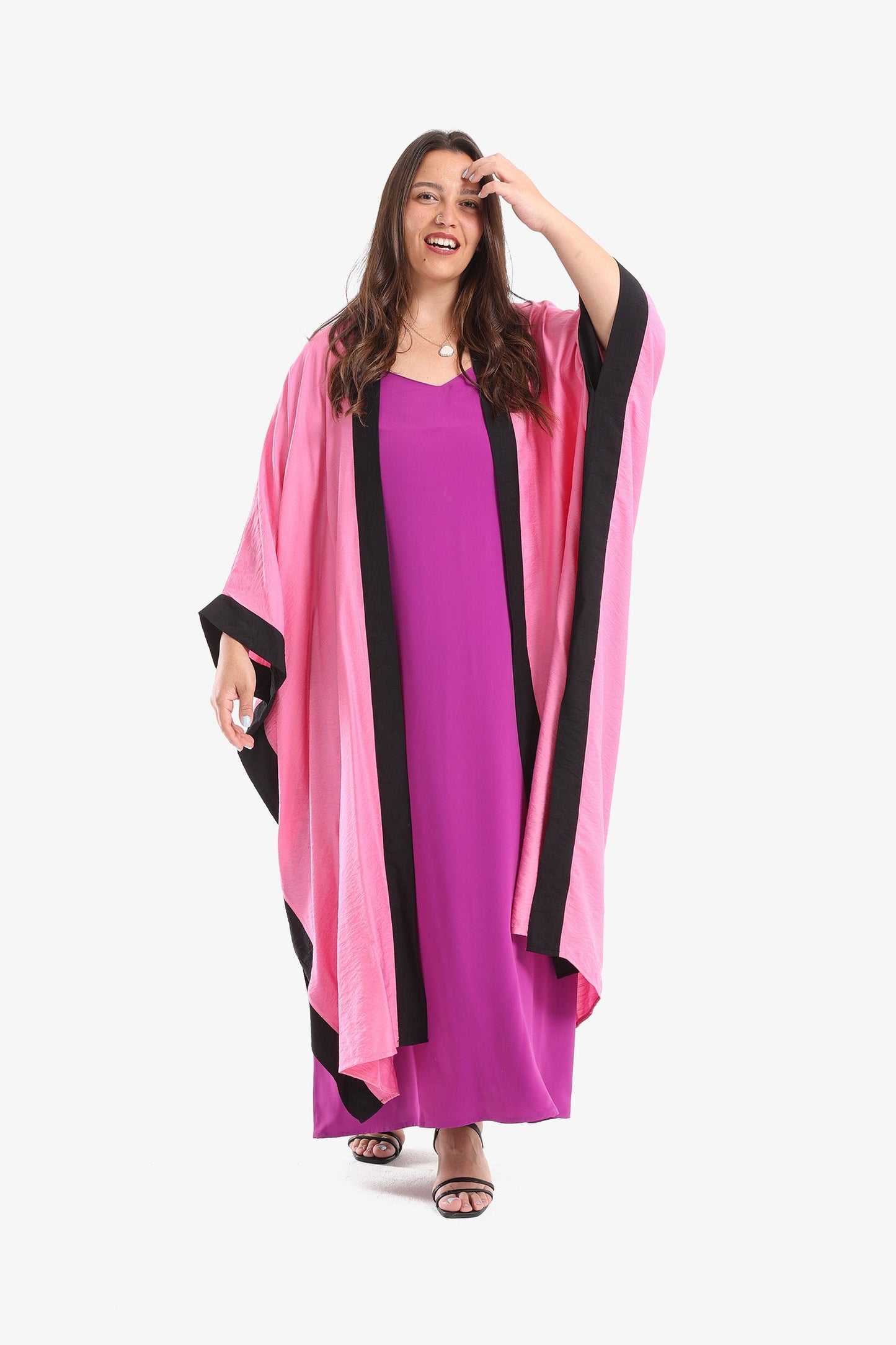 Dual Tone Color Kimono