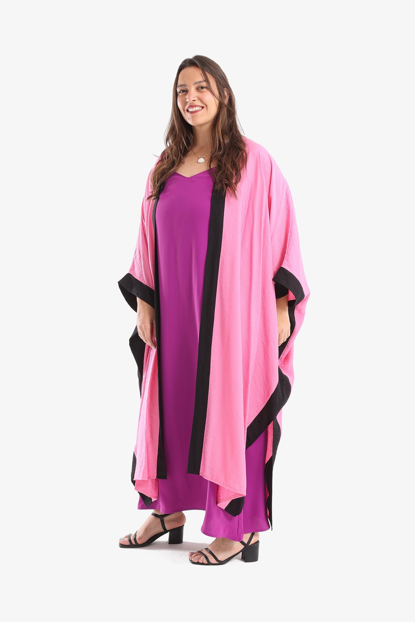 Dual Tone Color Kimono