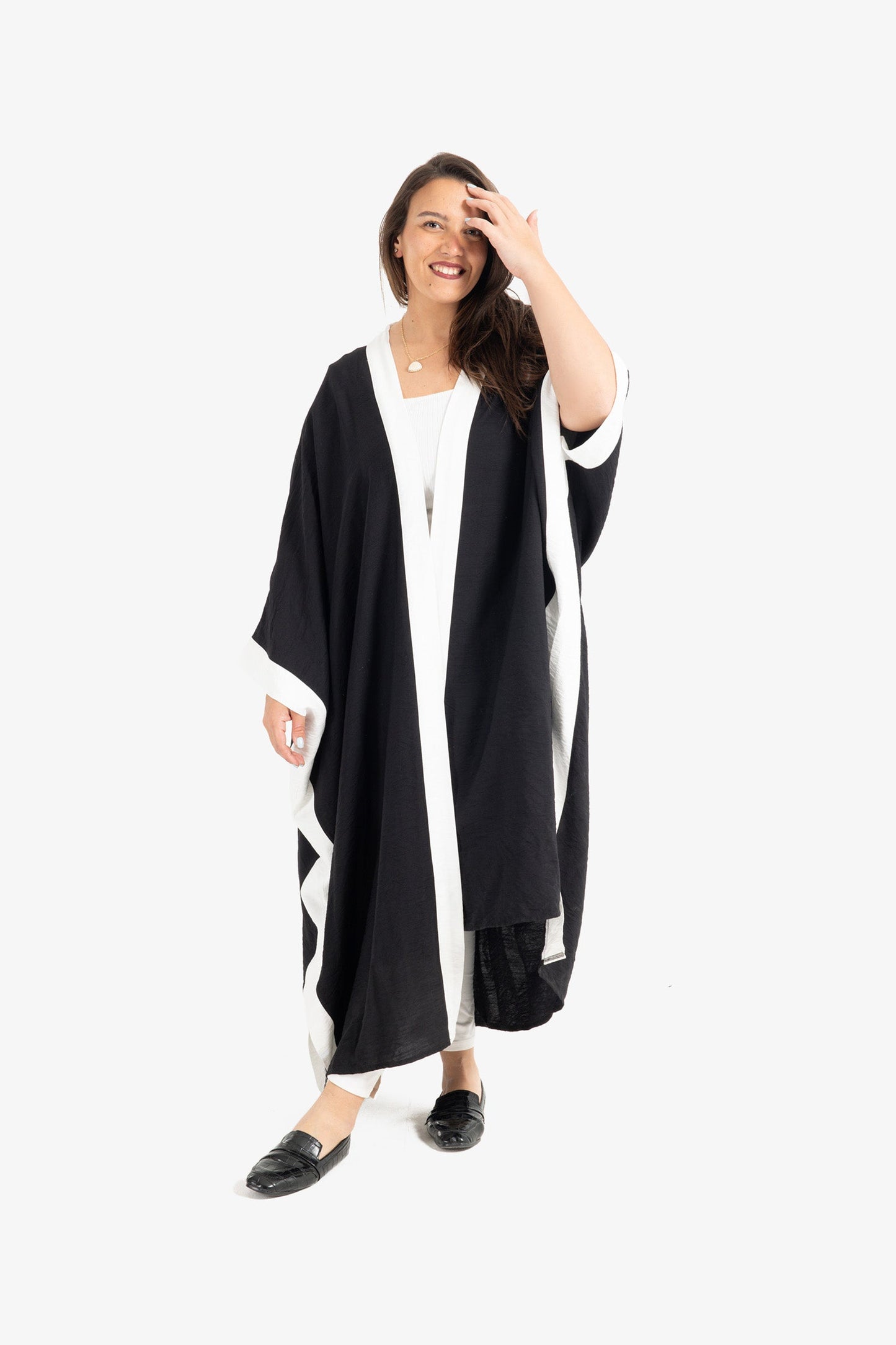 Dual Tone Color Kimono