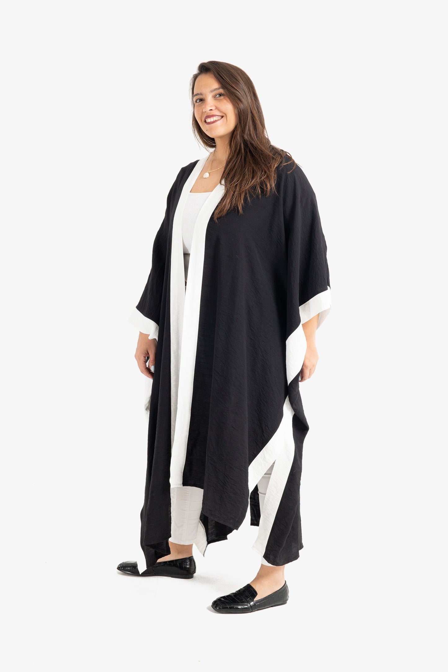 Dual Tone Color Kimono