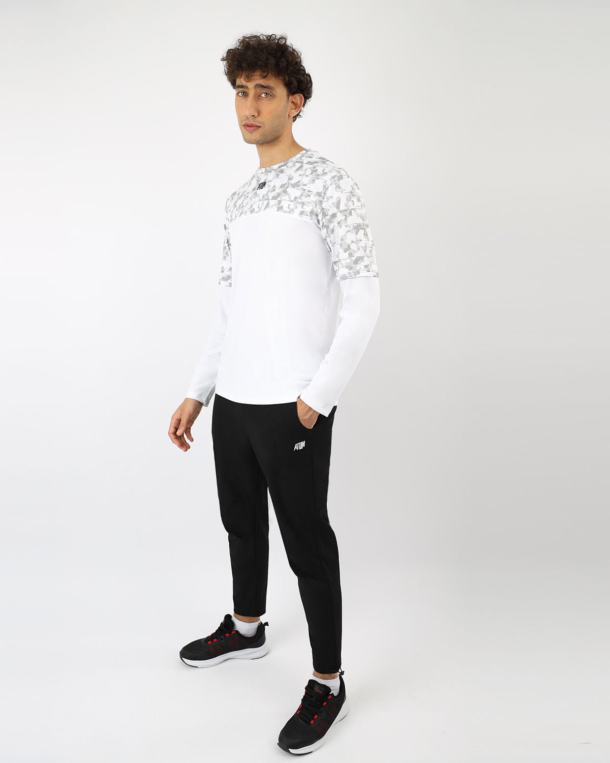 Black Slim-Fit Jogger Pants