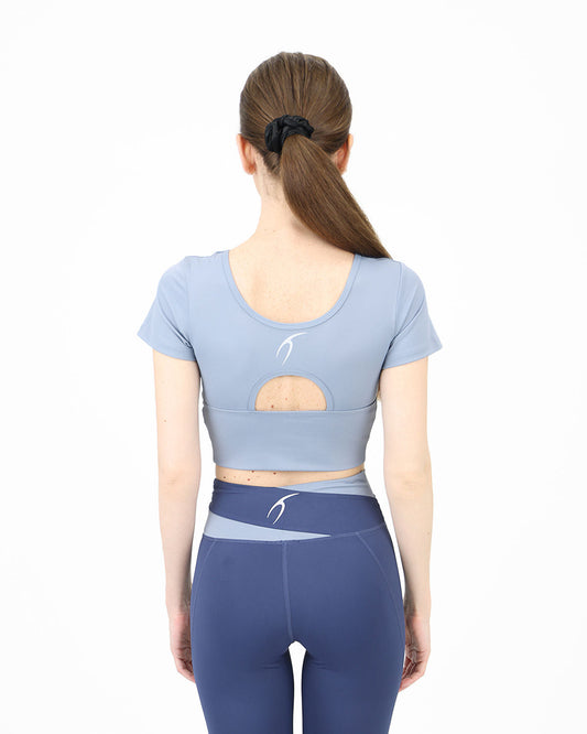 بلوزة متقاطعة غير متماثلة