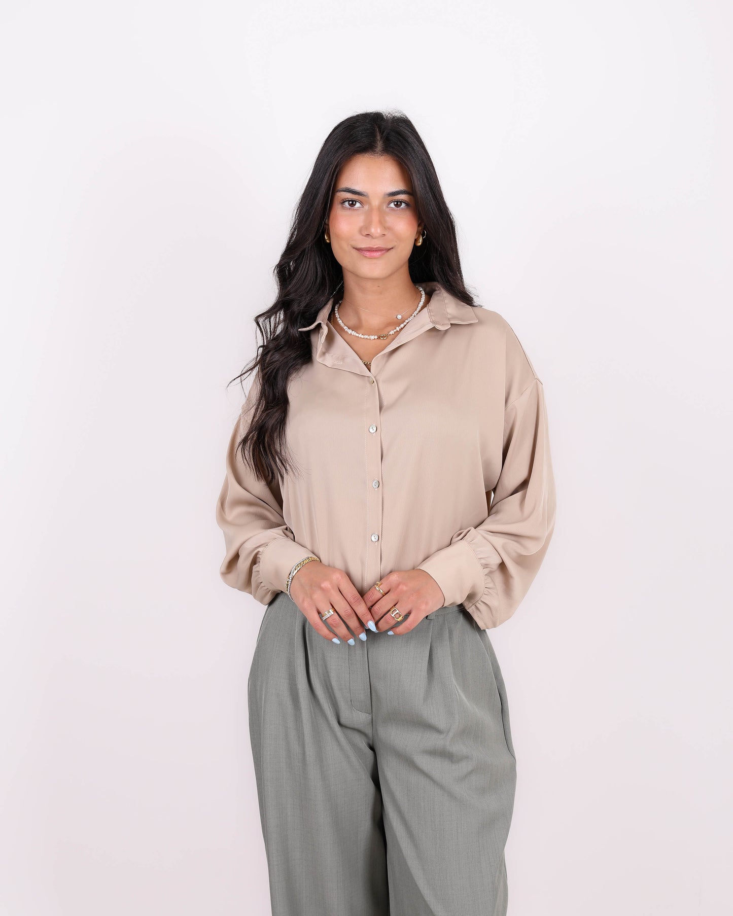 Cafe Satin Shirt