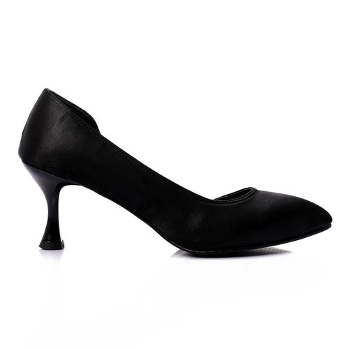 Open Side Satin High Heels