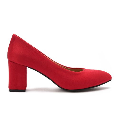 Red Classic Suede High Heels