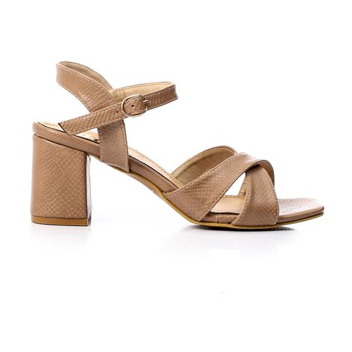 Criss Cross Heeled Sandal