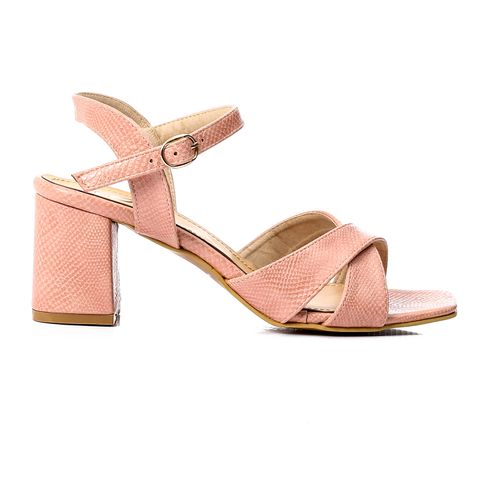 Criss Cross Heeled Sandal