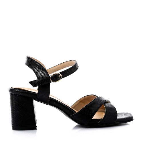 Criss Cross Heeled Sandal