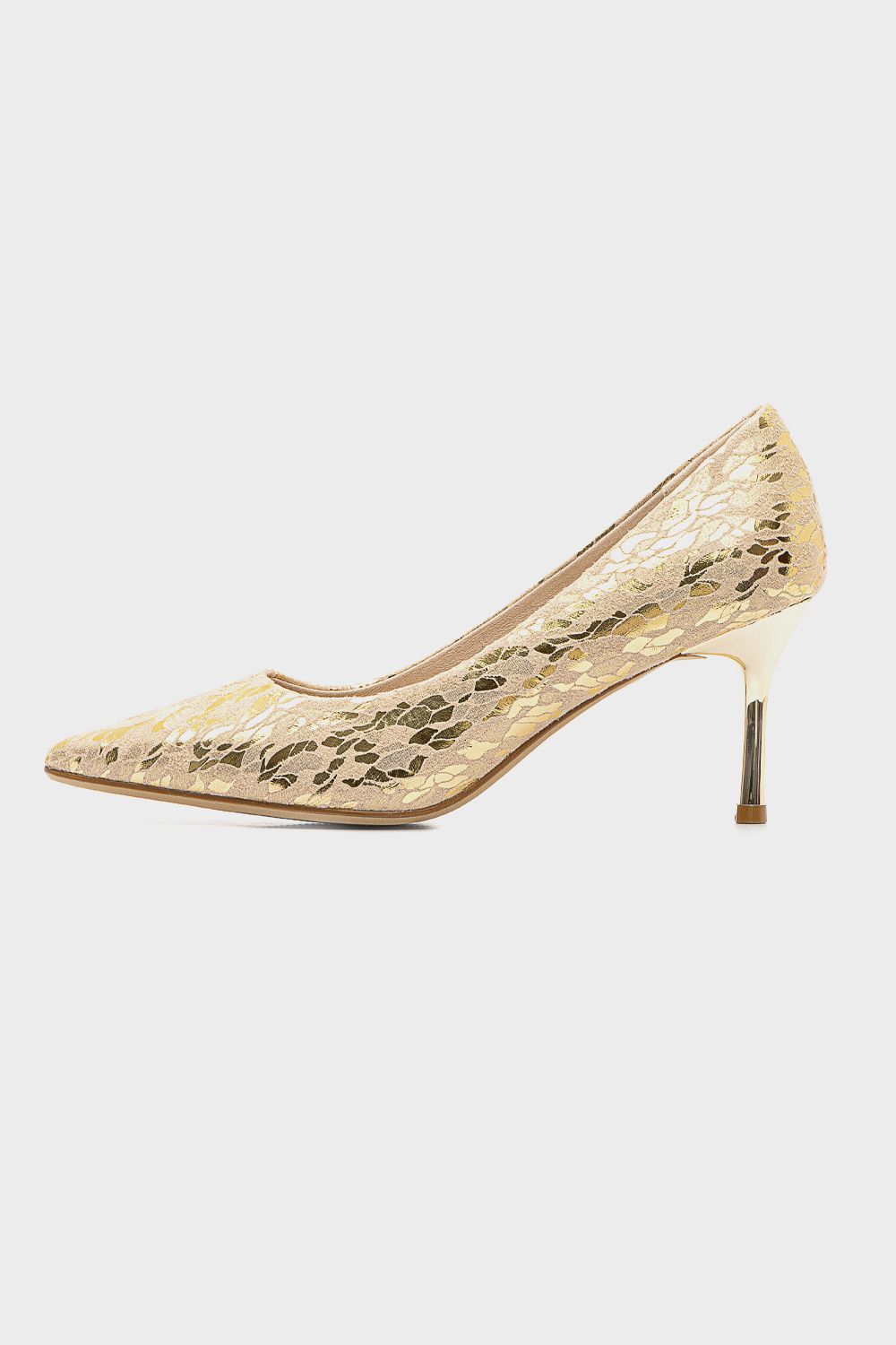 Soiree Pointed Toe Cap High Heels