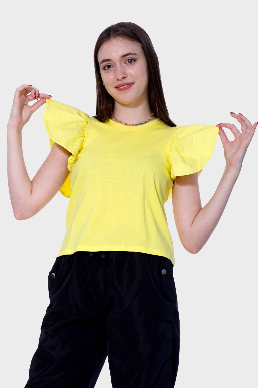 Ruched Sleeve Top