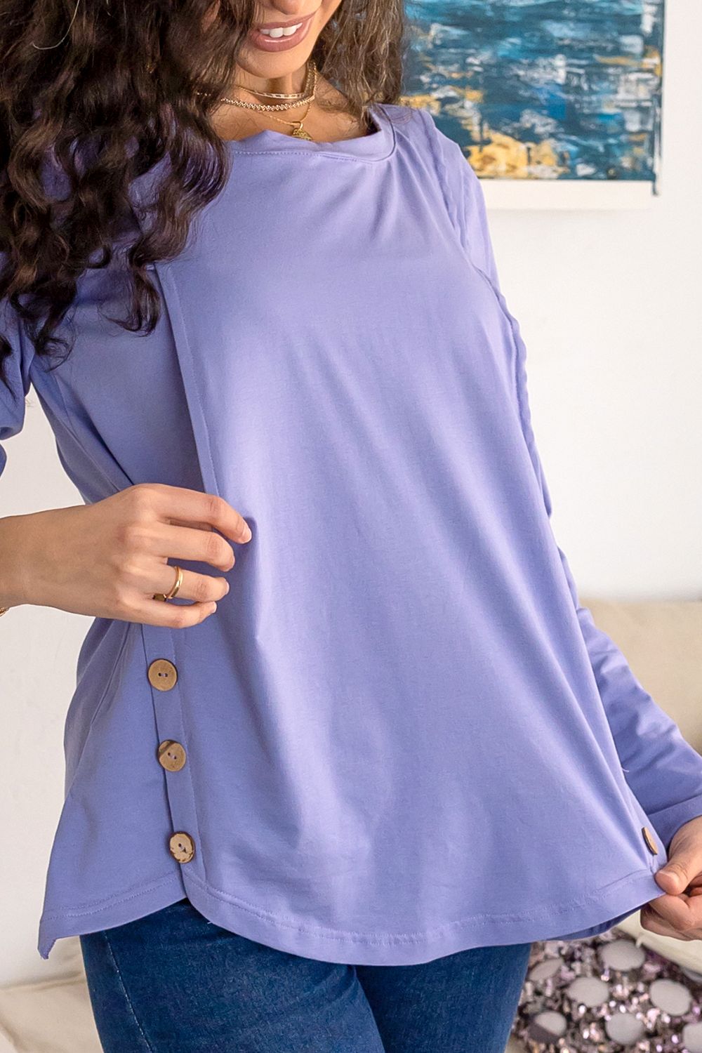Side Opening Maternity and Nursing Top