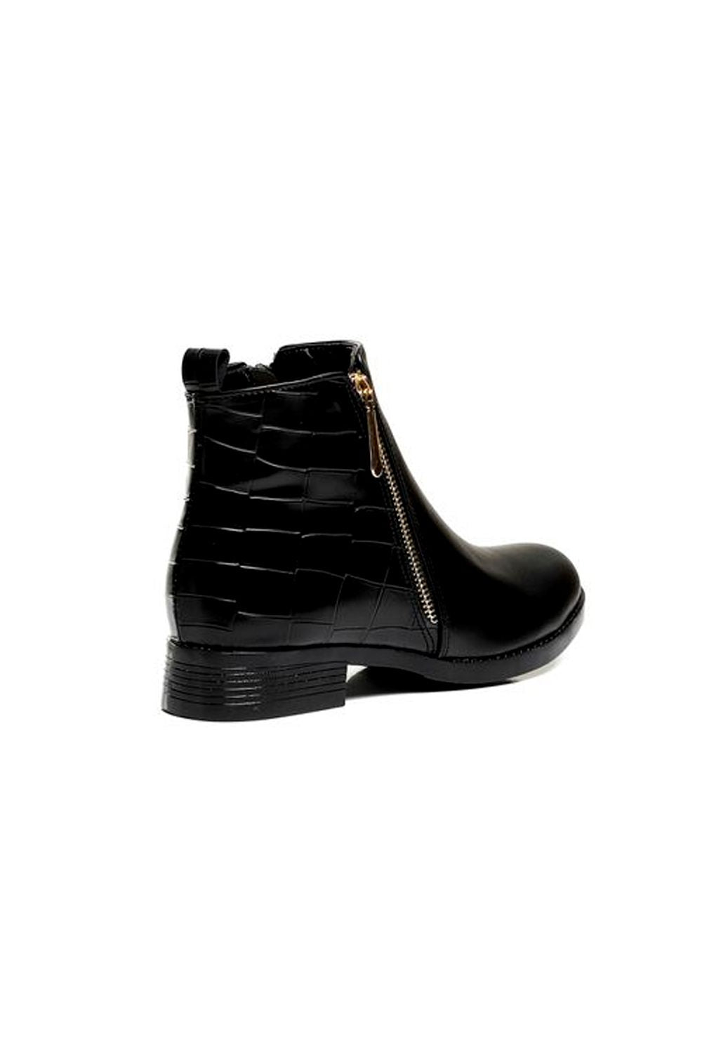 Side Zipper Ankle Boot