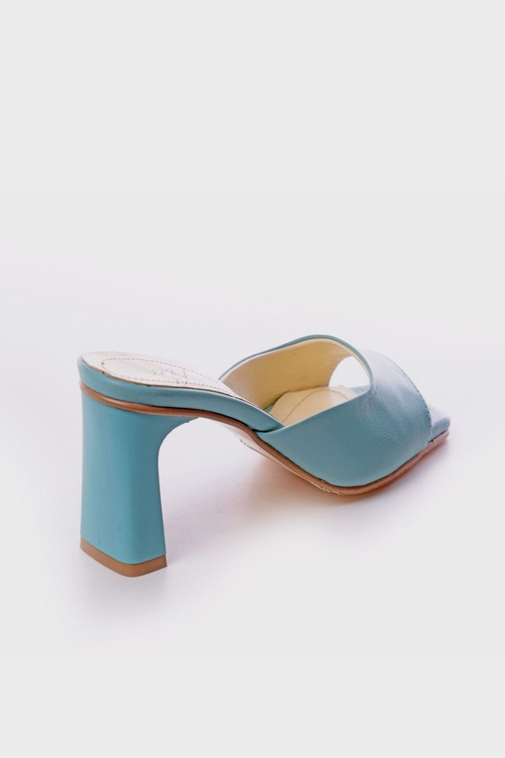 Slipper with Wide High Heel