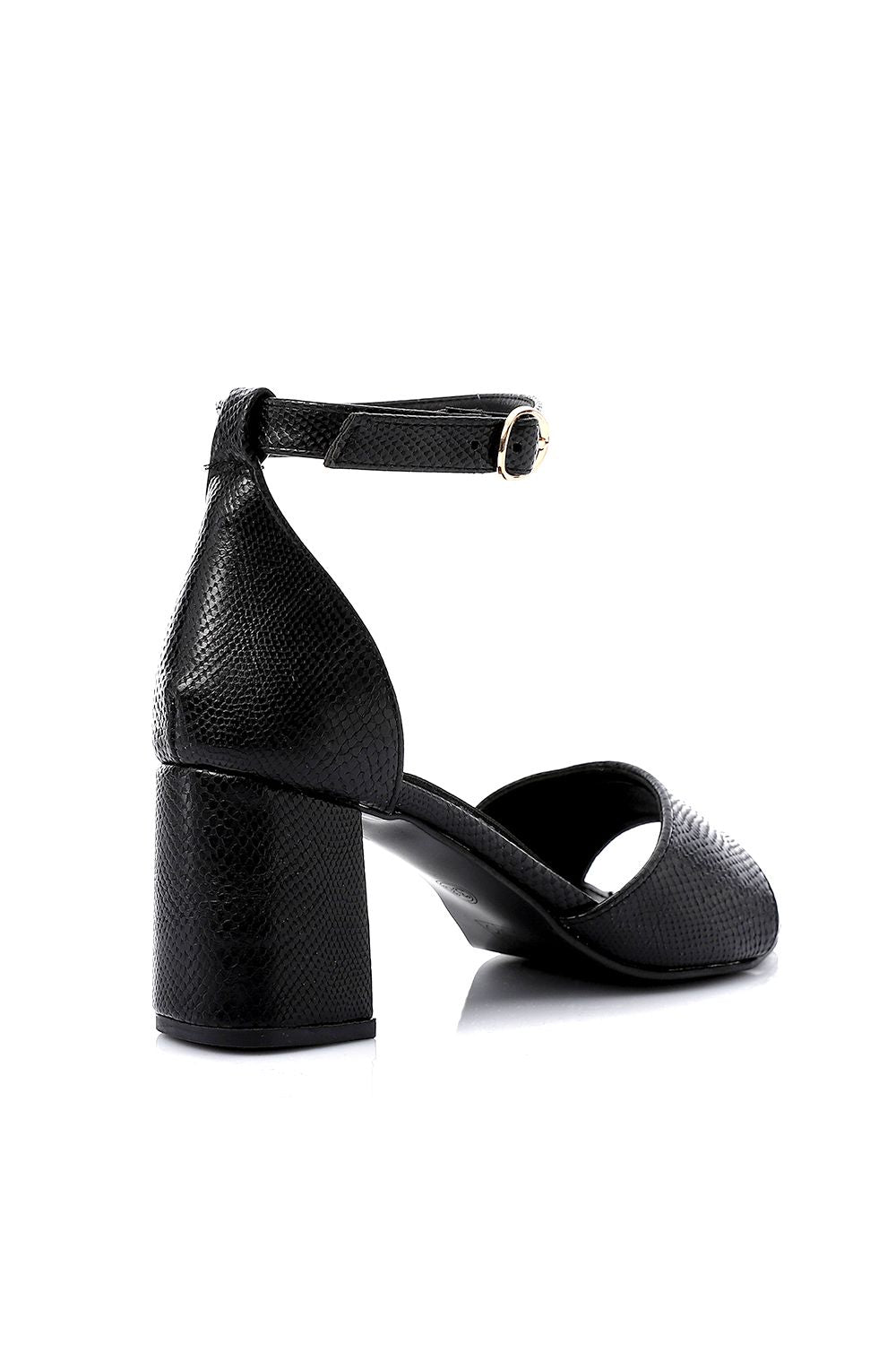 Chic Flocked High Heels Sandals
