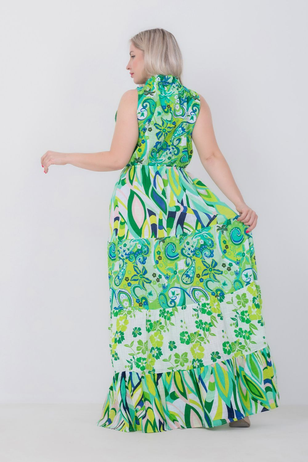 Printed Sleeveless Dress