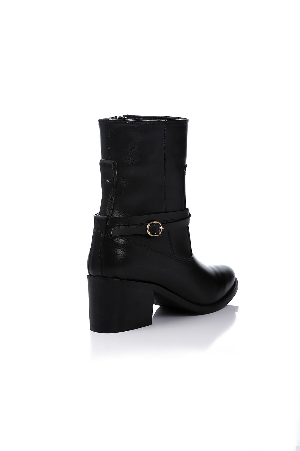 Fashionable Side Zipper Half Boots