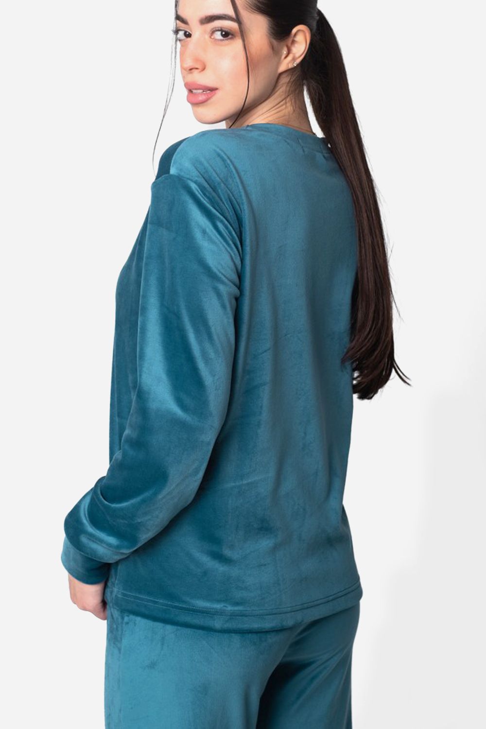 طقم بيجامة سادة مريح