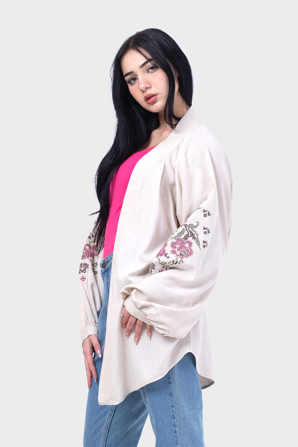 Fashionable Long Sleeves Kimono