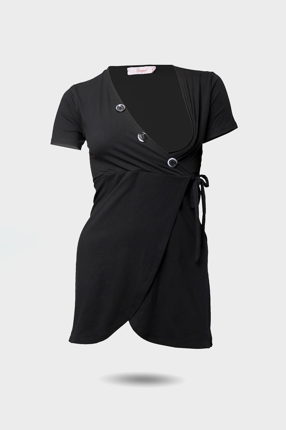 Maternity And Nursing Short Sleeve Dress