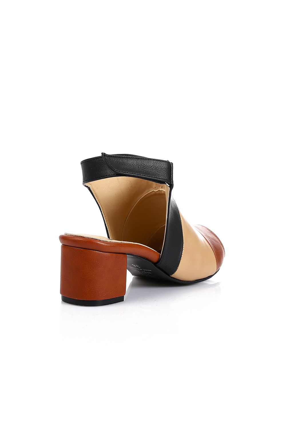 Tri-Tone Heeled Sandal