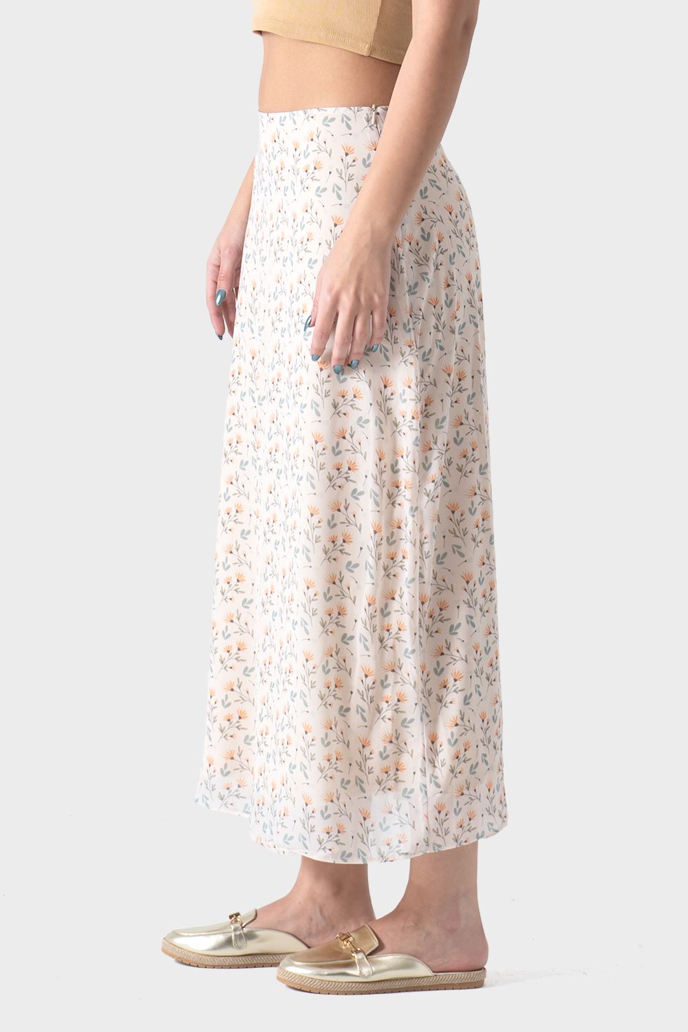 Maxi Floral Printed Skirt