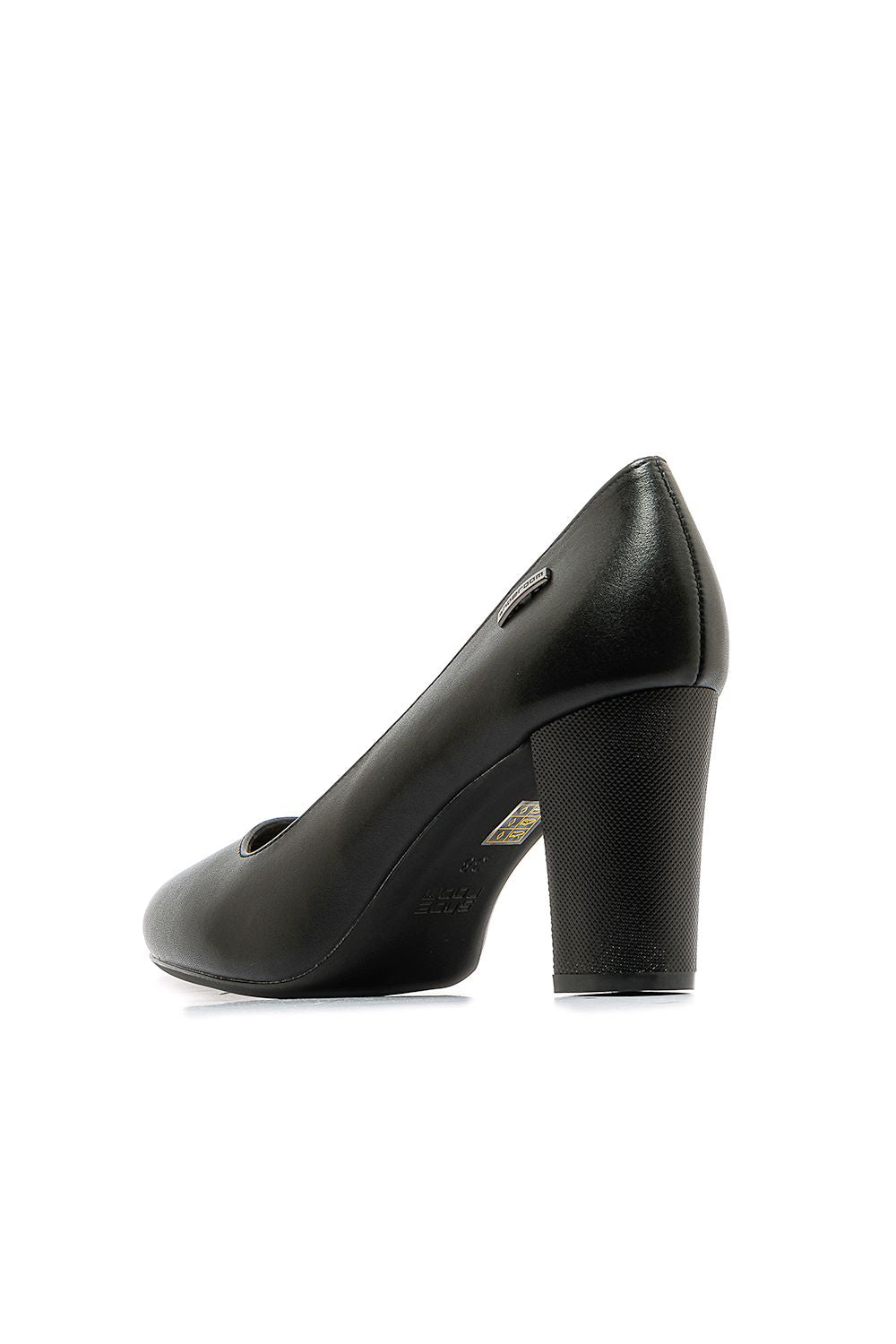 Shimmer Finish Leather High Heels
