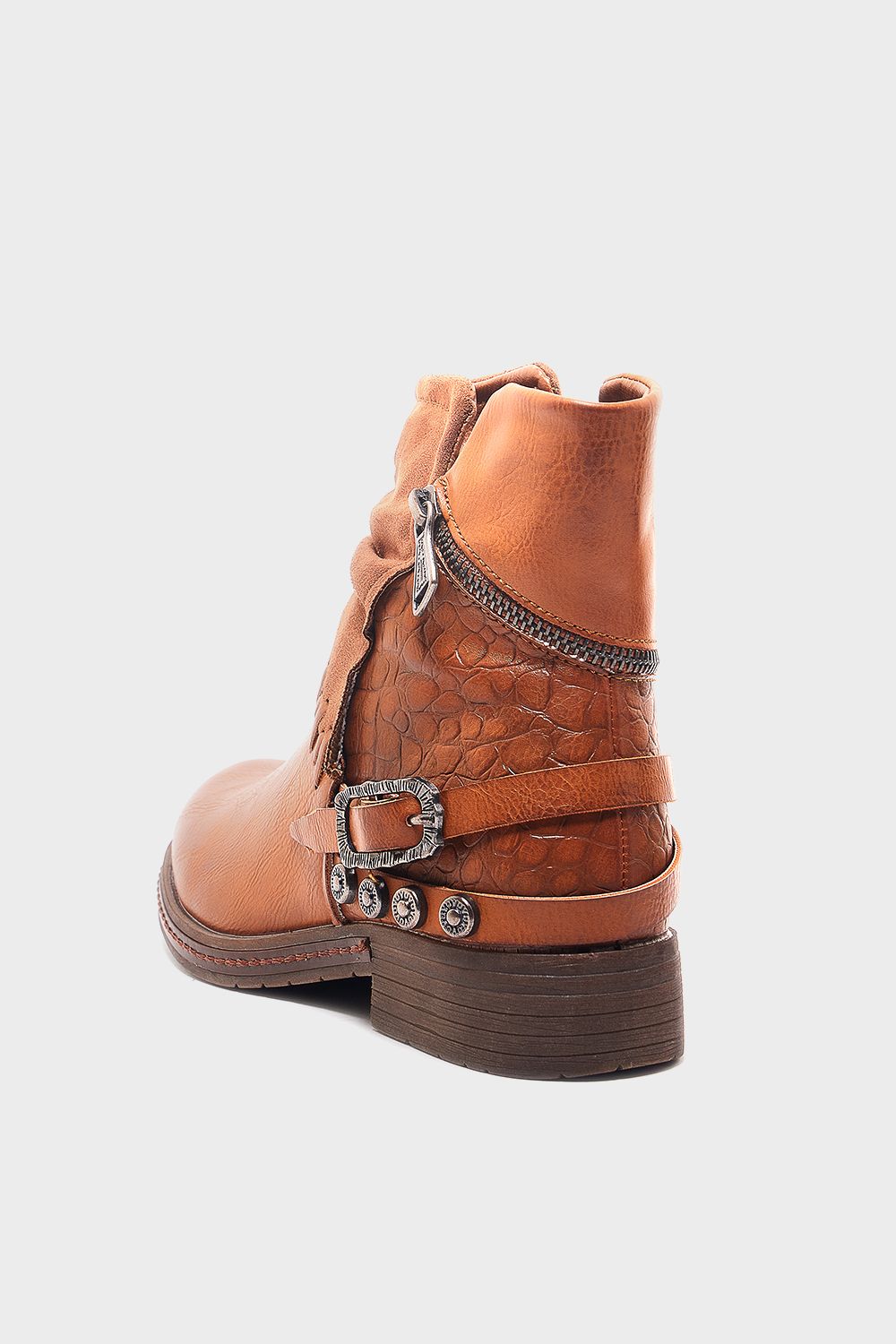 Back Buckle Ankle Boot