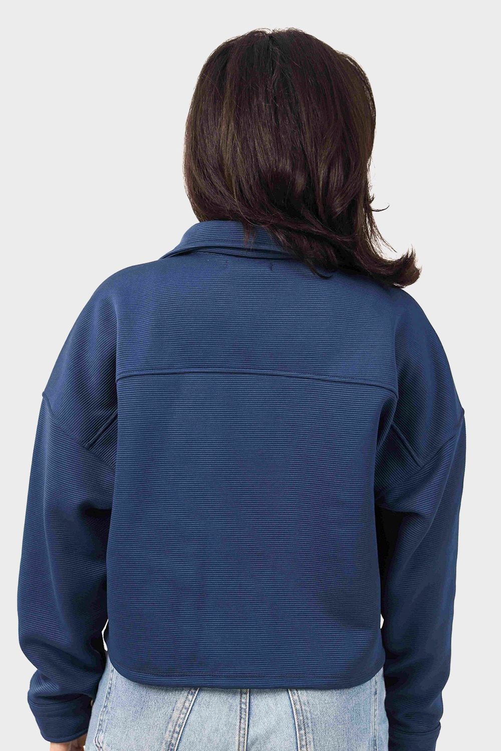 Ribbed Crop Shirt - قميص قصير مضلع