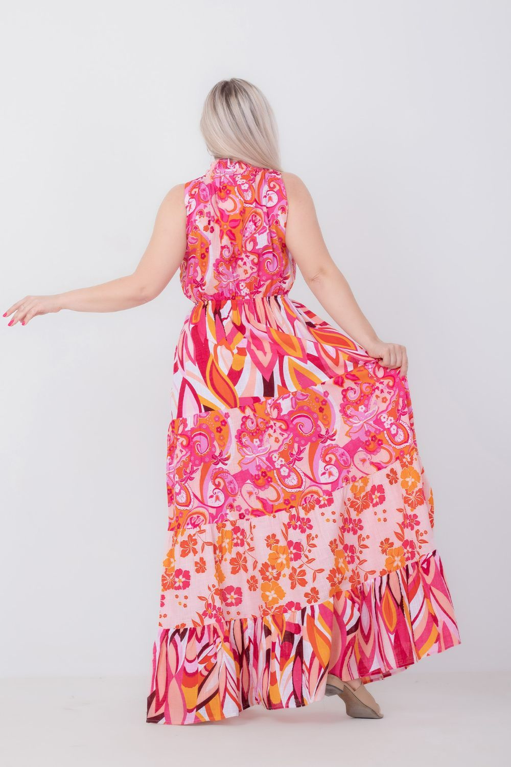Printed Sleeveless Dress