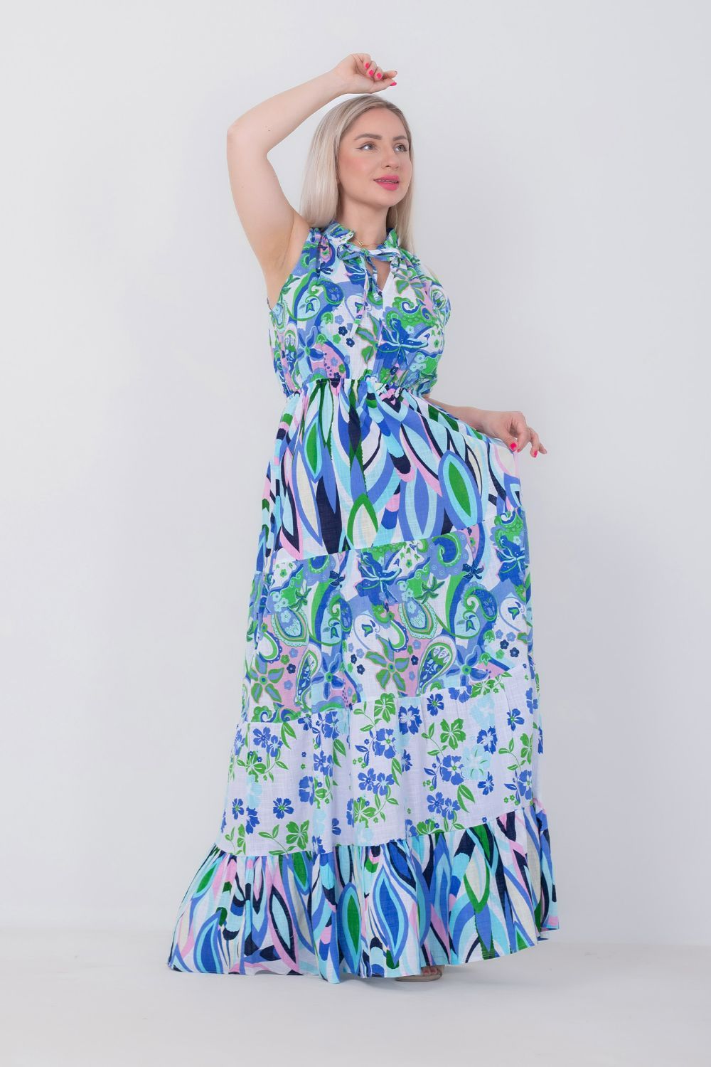 Printed Sleeveless Dress