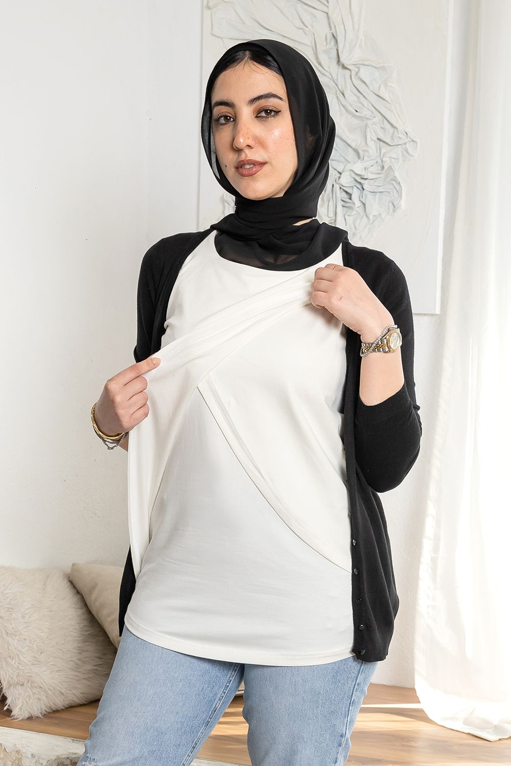 Basic Sleeveless Nursing and Maternity Top