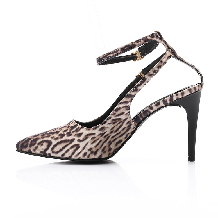 Double Strap Printed Heels