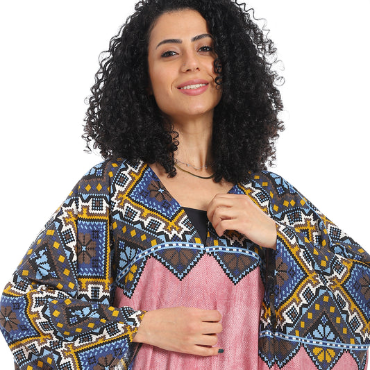 كيمونو ماكسي مطبوع