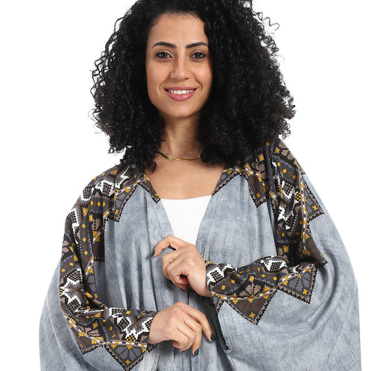 كيمونو ماكسي مطبوع