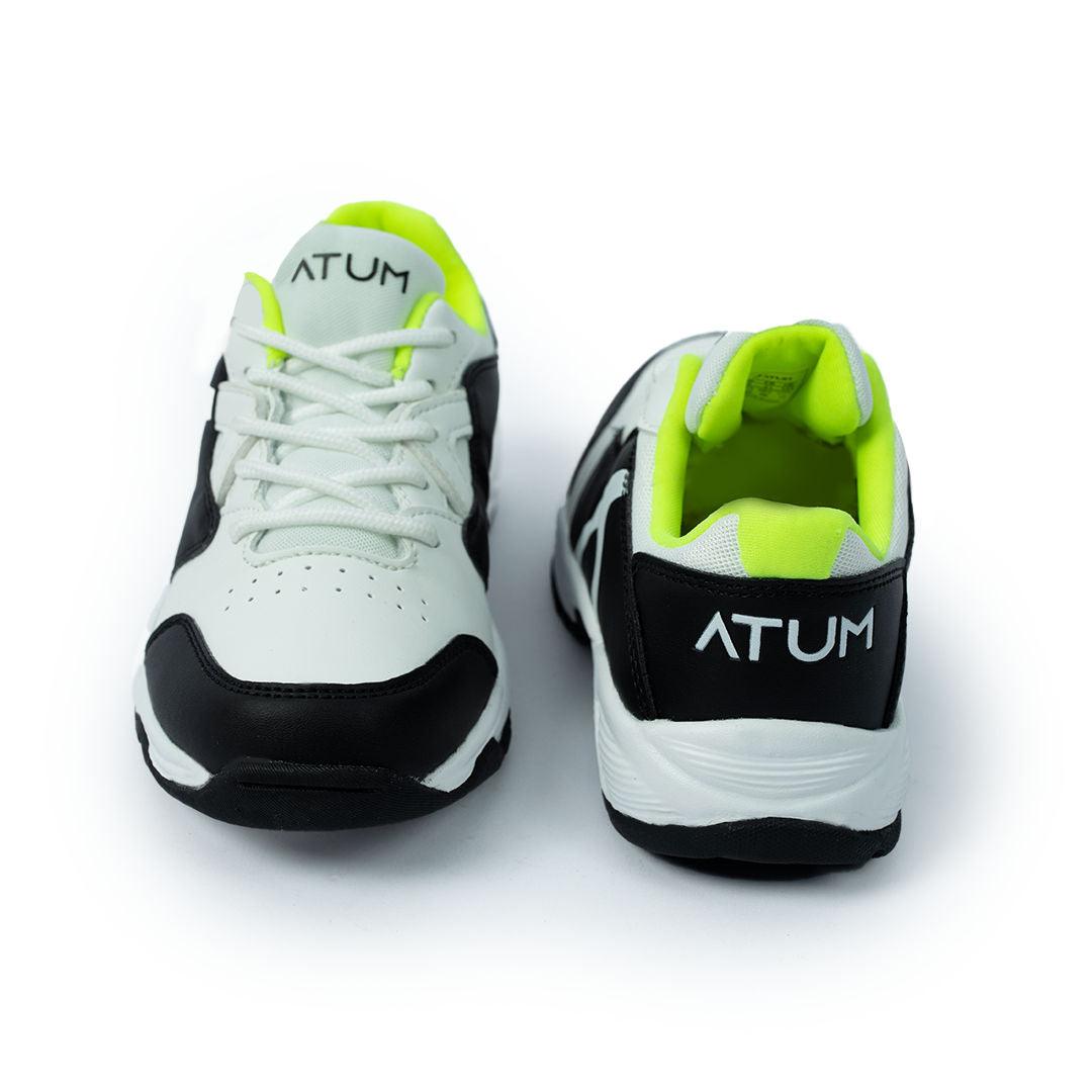 Photo by ๐๐ง๐จรฐ๏ฟฝโ SPORTSWEAR ยฎ on December 26, 2022. May be of white/black lifestyle shoes with atum logo