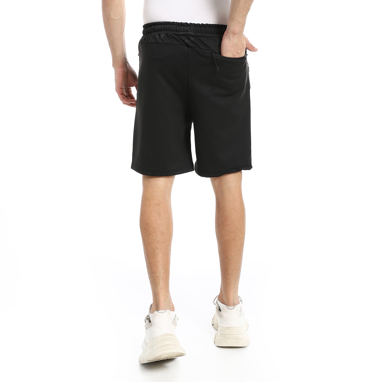 Summer Melton Shorts With Zipper - شورت ميلتون صيفي بسحاب