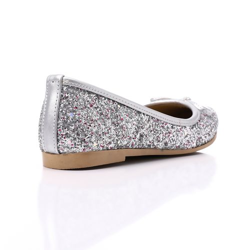 Silver Glitter Shiny Ballerina