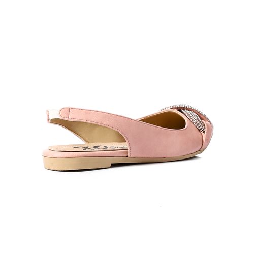 Slingback Strass Flat Shoes