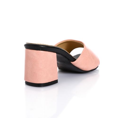 Trendy Bi-Color Heeled Slipper