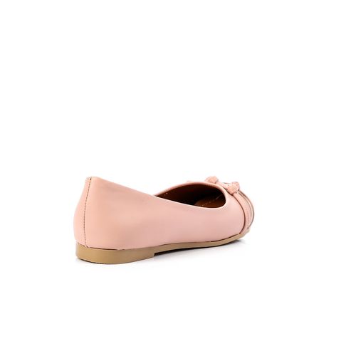 Rose Pointed Toe Cap Ballerina