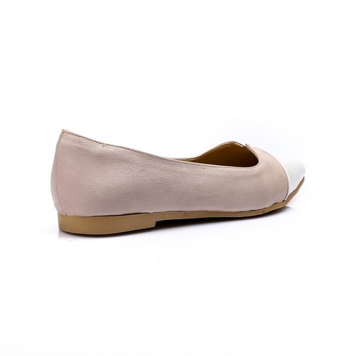Beige Comfy Bi-Tone Ballerina